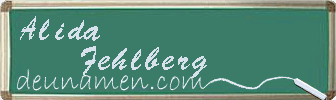 Alida Fehlberg Visitenkarte